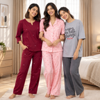 3 Women's Everyday Comfort Night Suit | N4