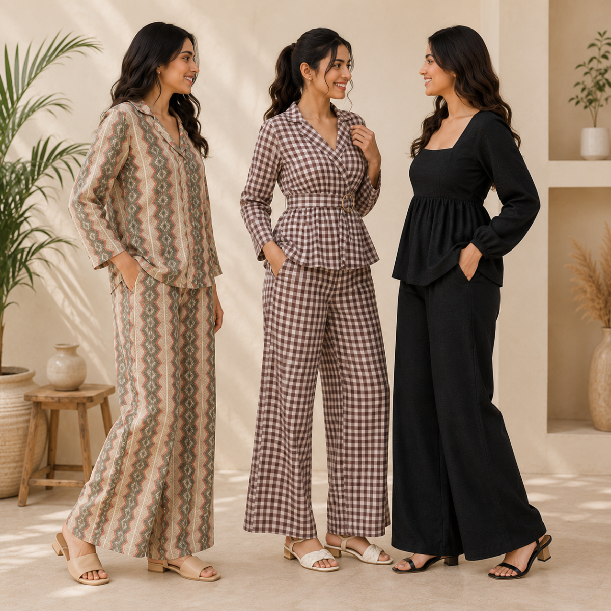 3 Women's Trendy Casual Co-Ord Set ( T4 )