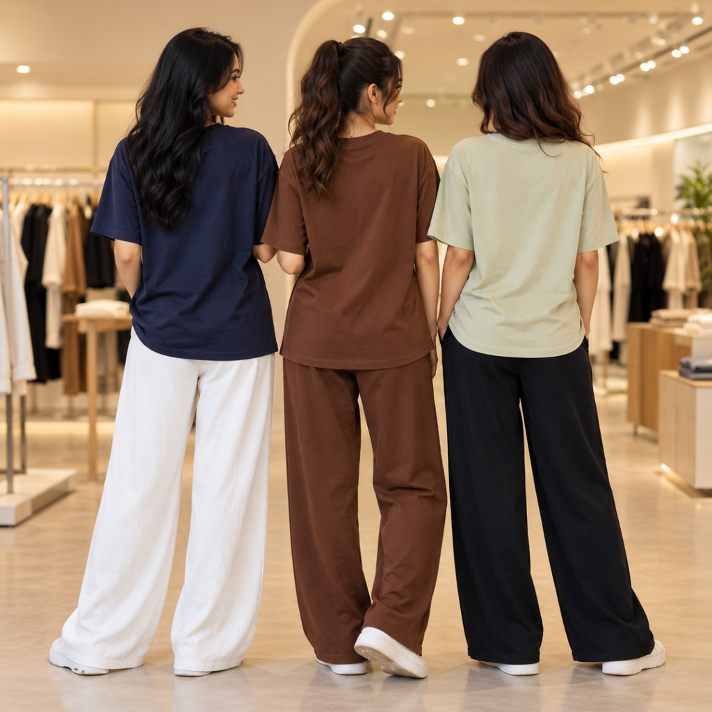 3 Women’s Casual T-Shirt With Trouser  ( T3 )