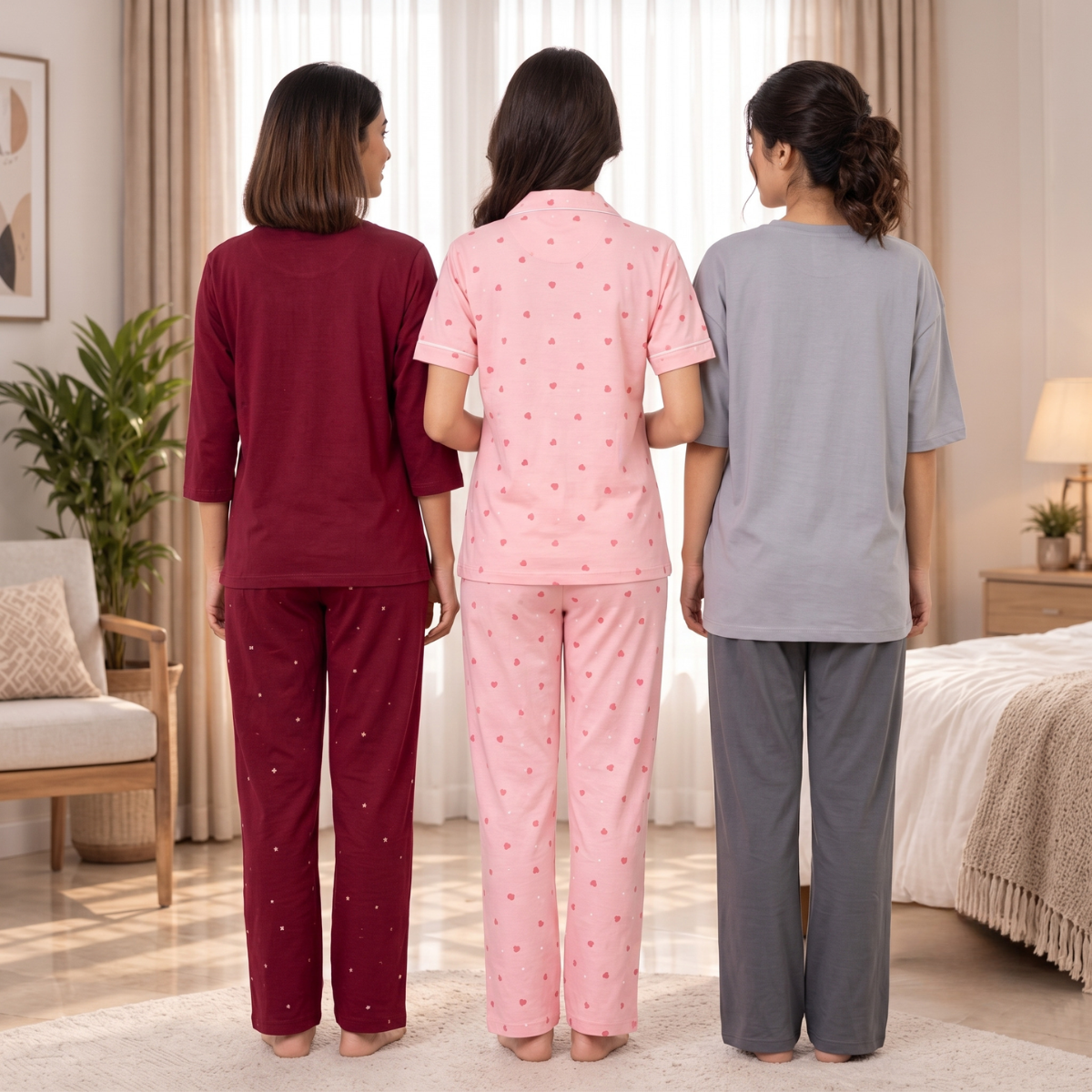 3 Women's Everyday Comfort Night Suit | N4