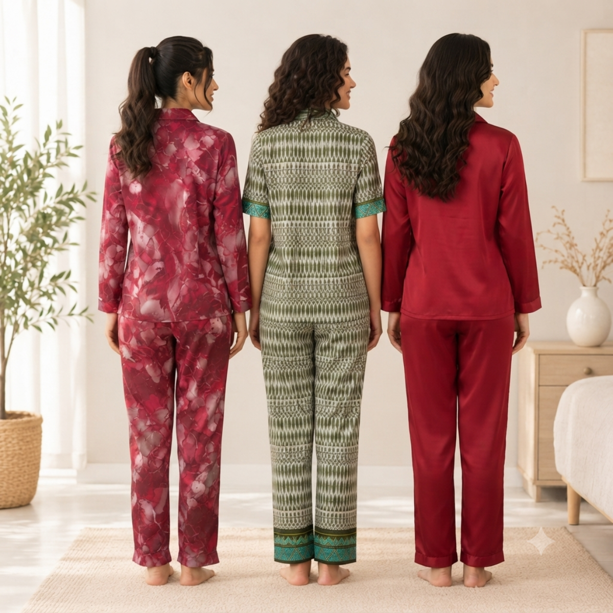 3 Women's Cotton Nightwear Set ( N-4 )