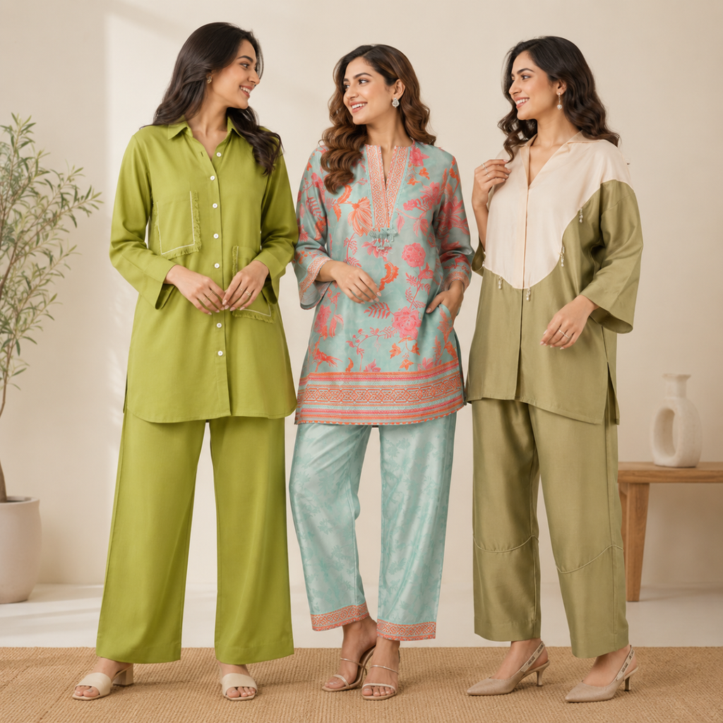 3 Women's Cotton Co-Ord Set ( C5 )