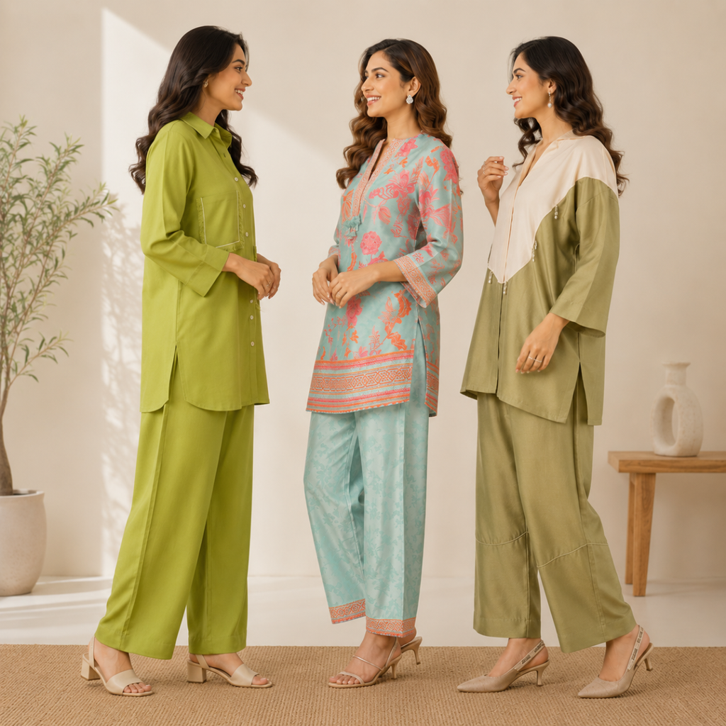 3 Women's Cotton Co-Ord Set ( C5 )