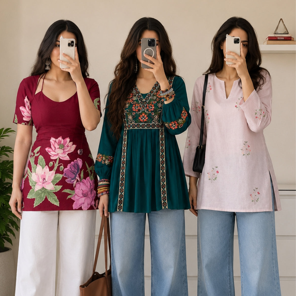 3 Short Kurtis, One Perfect Combo | SK-04