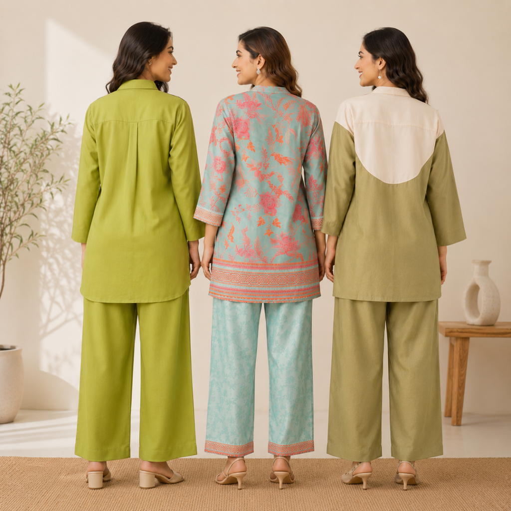 3 Women's Cotton Co-Ord Set ( C5 )