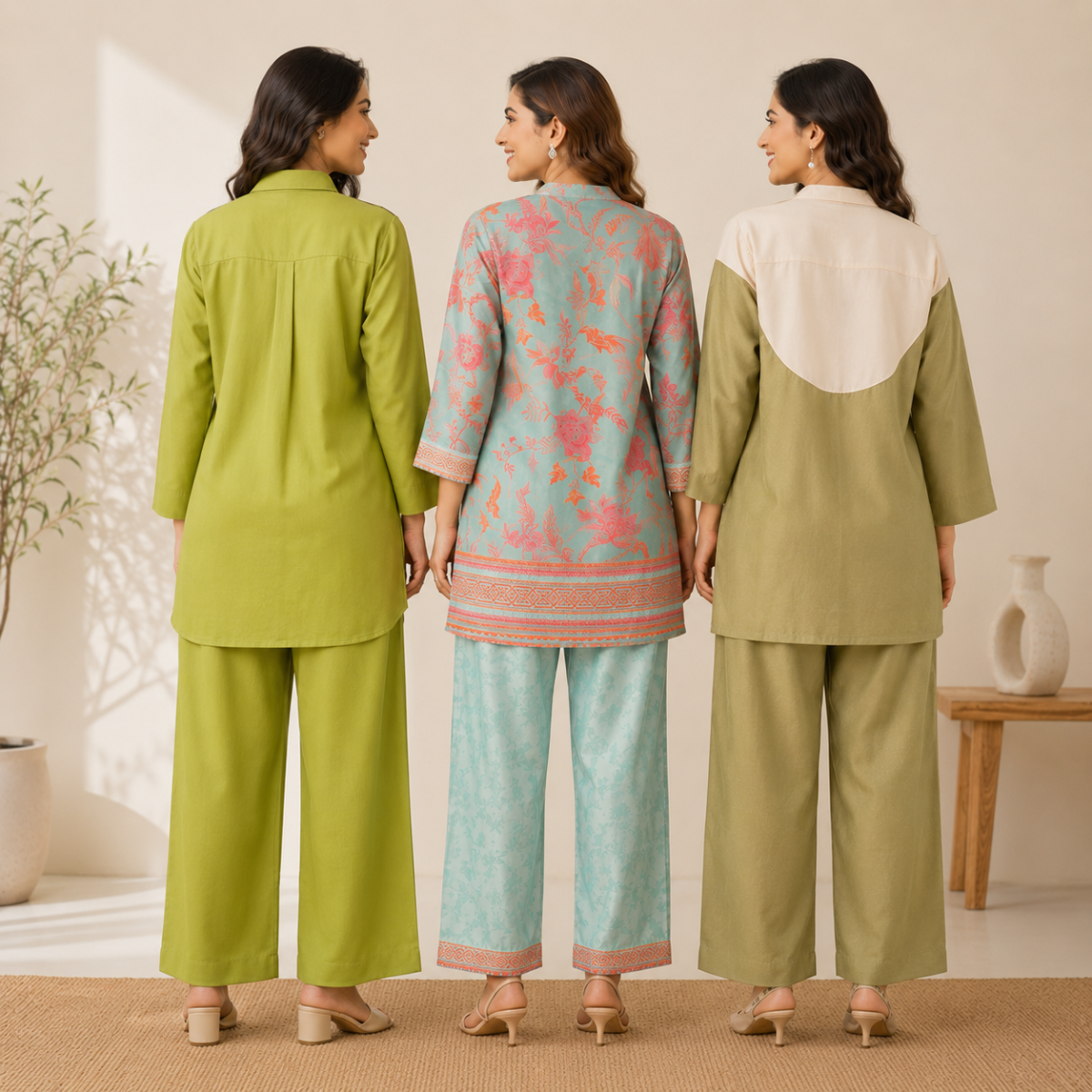 3 Women's Cotton Co-Ord Set ( C5 )