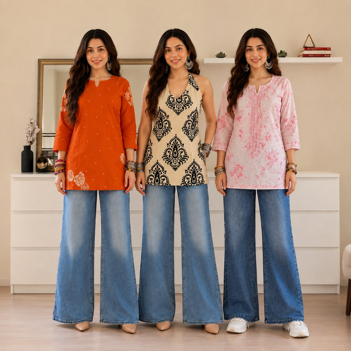 3 Short Kurtis, One Perfect Combo | SK-05