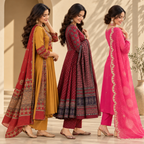 3 Women’s Stylish Kurta Set With Dupatta | KS-5