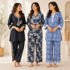 3 Women's Cotton Co-Ord Set ( C1 )