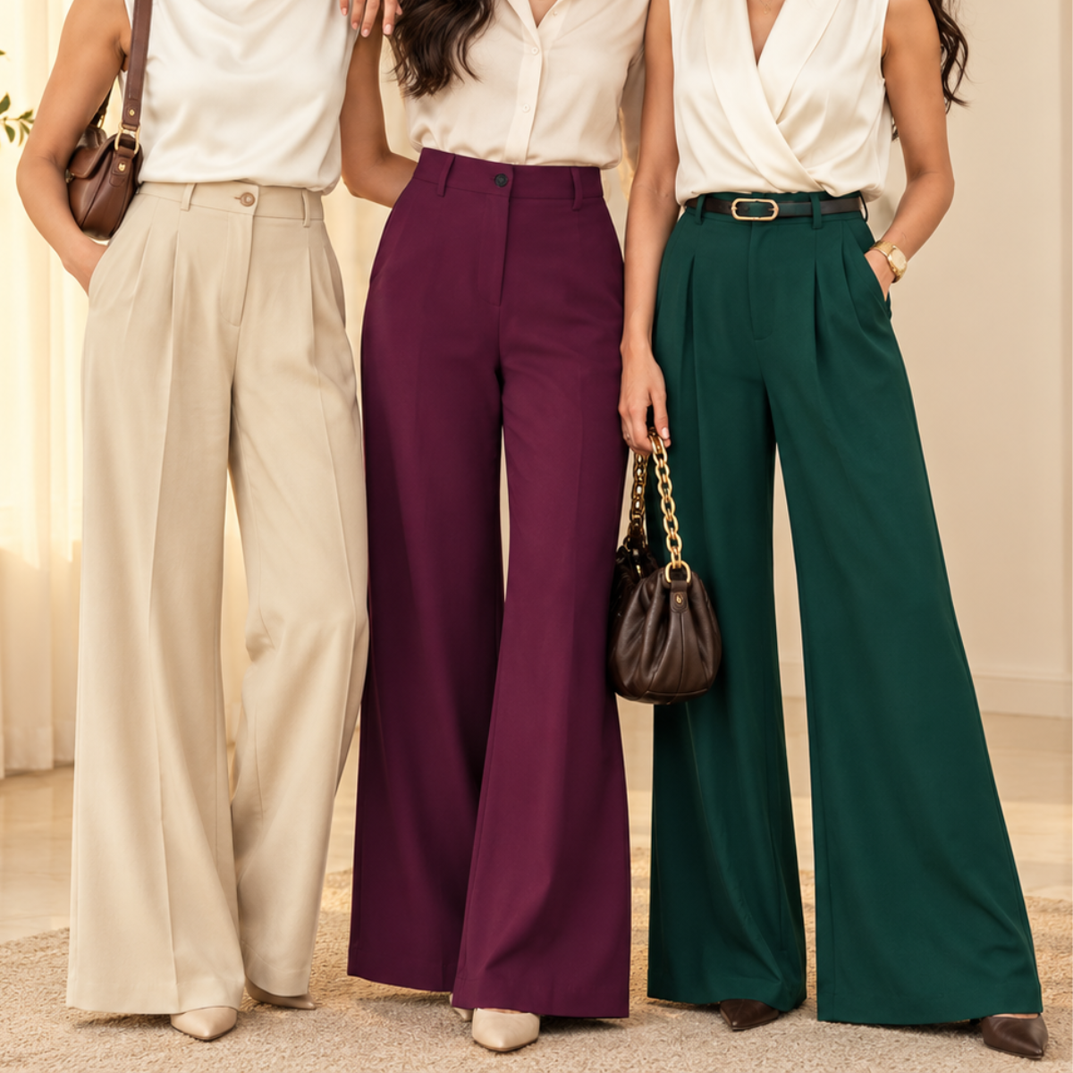 3 Women’s Comfort Fit Trousers ( T1 )