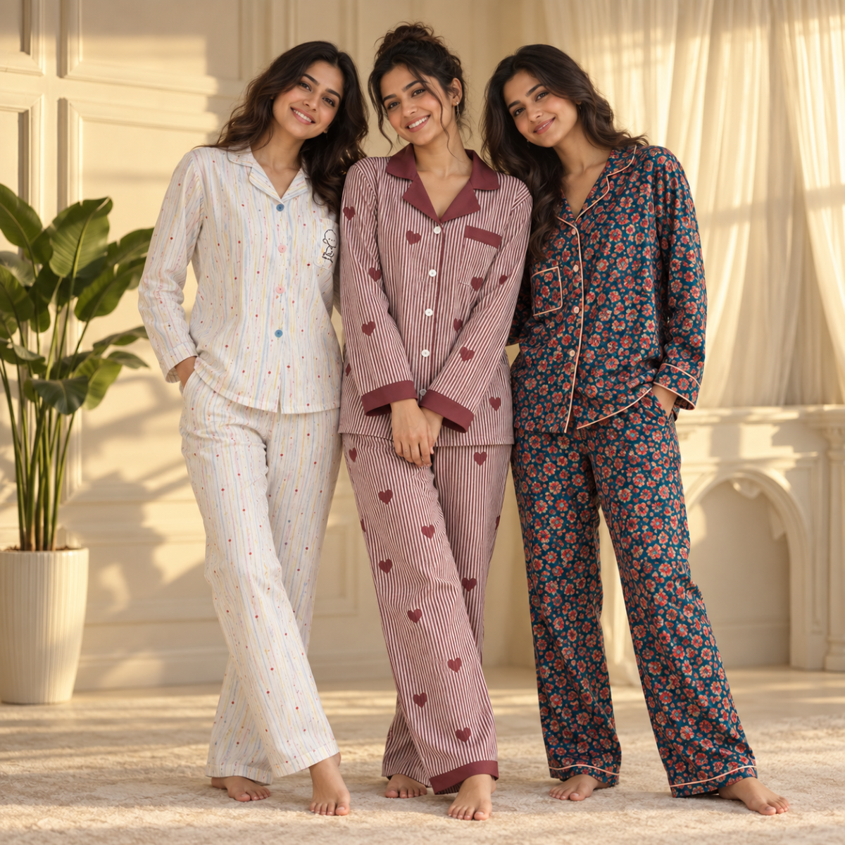 3 Women’s Everyday Night Suit Set | NS1