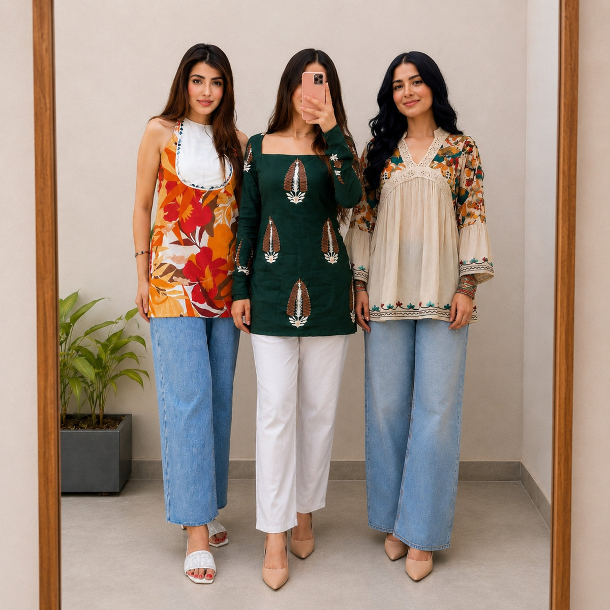 3 Short Kurtis, One Perfect Combo | SK-01