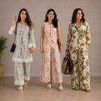 Printed Co-Ord | Pack of 3 | Casual Ethnic Fusion Wear | CC-011