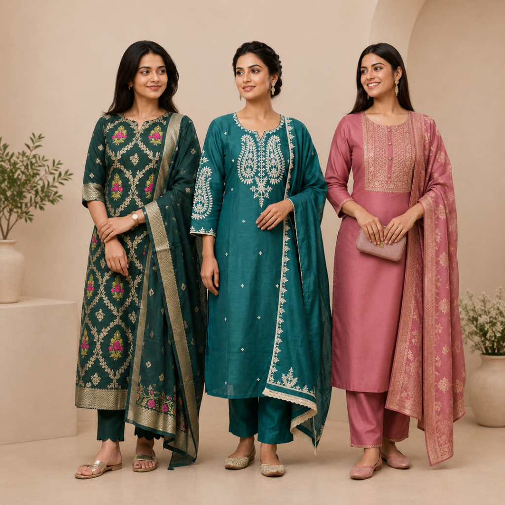 3 Cotton Combo Full Set  - Perfect For Every Occasion ( D-7 )