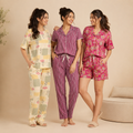 3 Combo Cotton Night Suits (C-1)