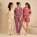 3 Combo Cotton Night Suits (C-1)