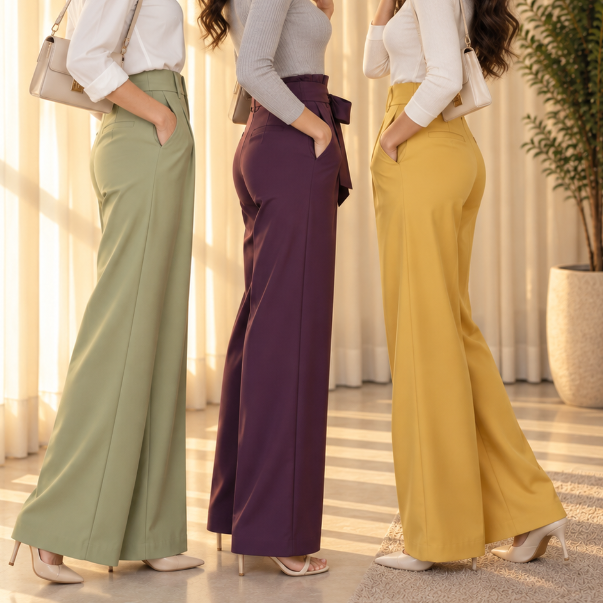 3 Women’s Comfort Fit Trousers ( T7 )
