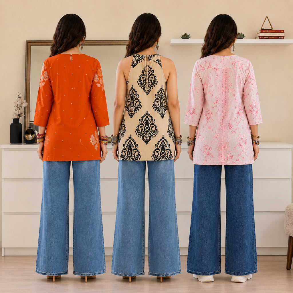 3 Short Kurtis, One Perfect Combo | SK-05