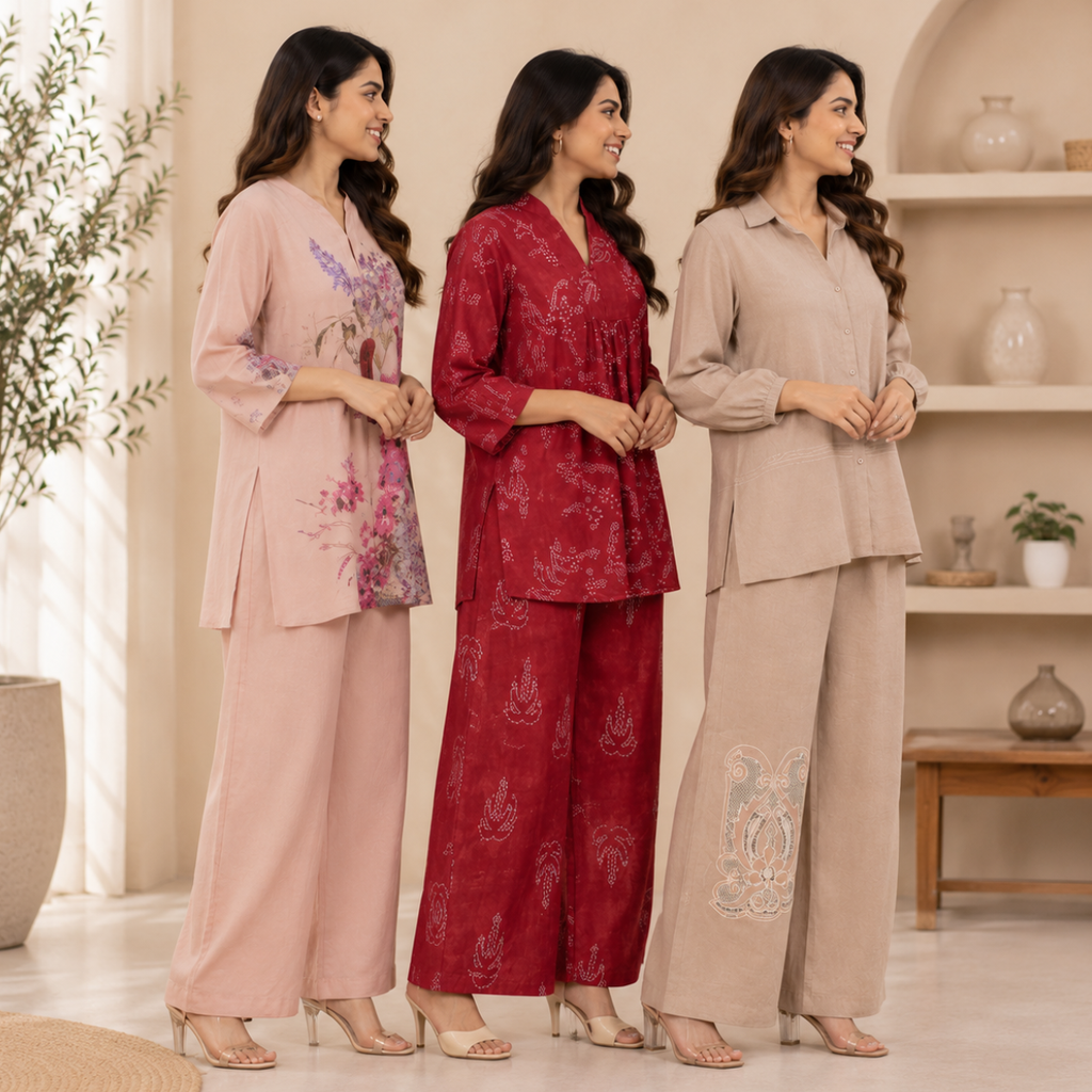 3 Women's Co-Ord Set Outfit | Daily Wear ( CS-7 )