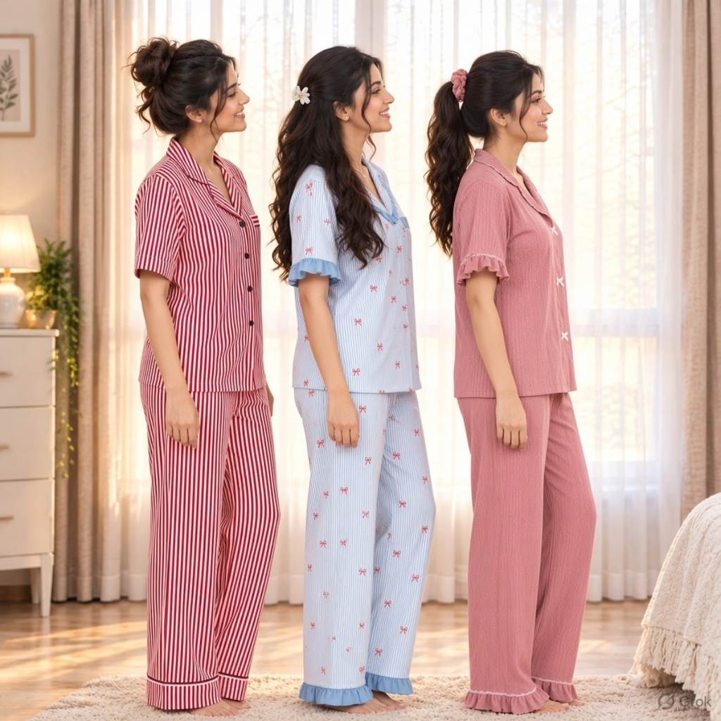 3 Women's Everyday Comfort Night Suit | N7