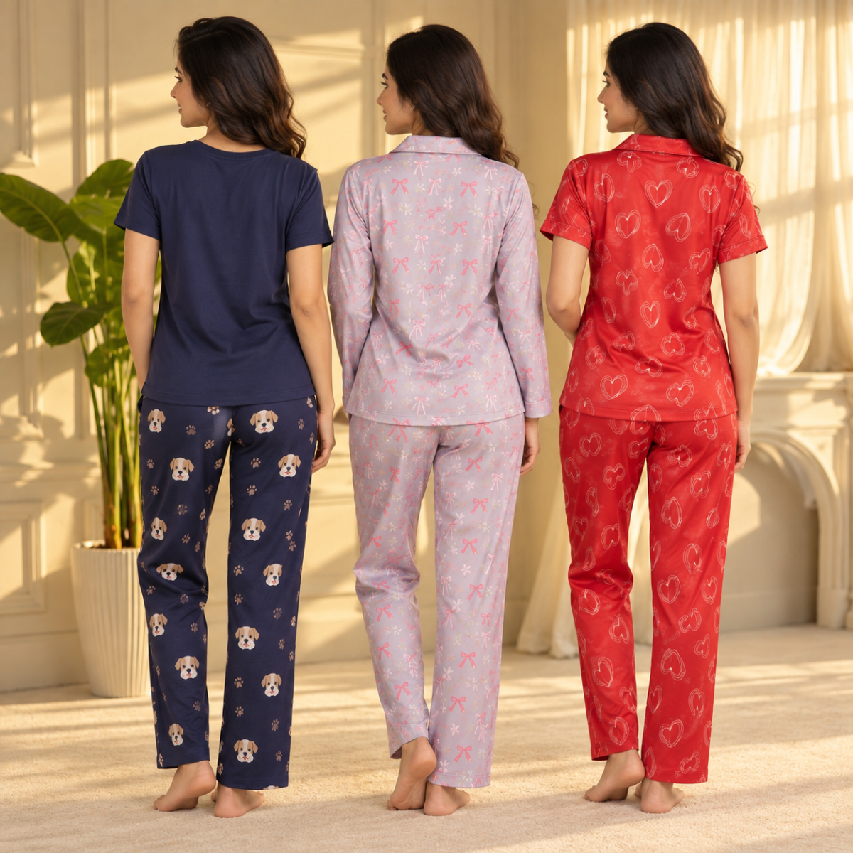 3 Women’s Everyday Night Suit Set | NS7
