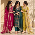 3 Women’s Stylish Kurta Set With Dupatta | KS-6