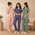 3 Combo Cotton Night Suits (C-8)