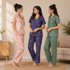 3 Combo Cotton Night Suits (C-8)