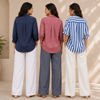 3 Linen Outfit Sets for Women ( L-8 )