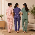 3 Combo Cotton Night Suits (C-8)