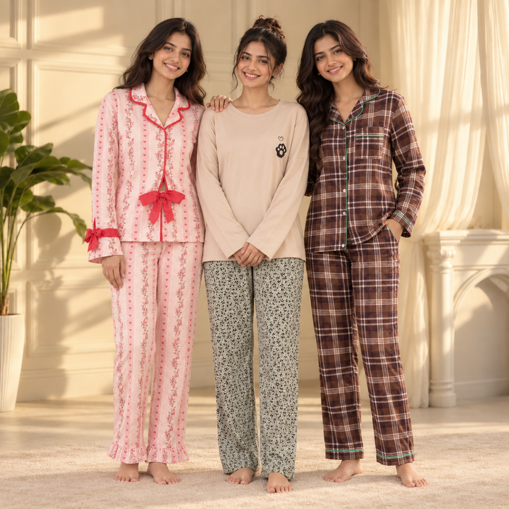 3 Women’s Everyday Night Suit Set | NS9