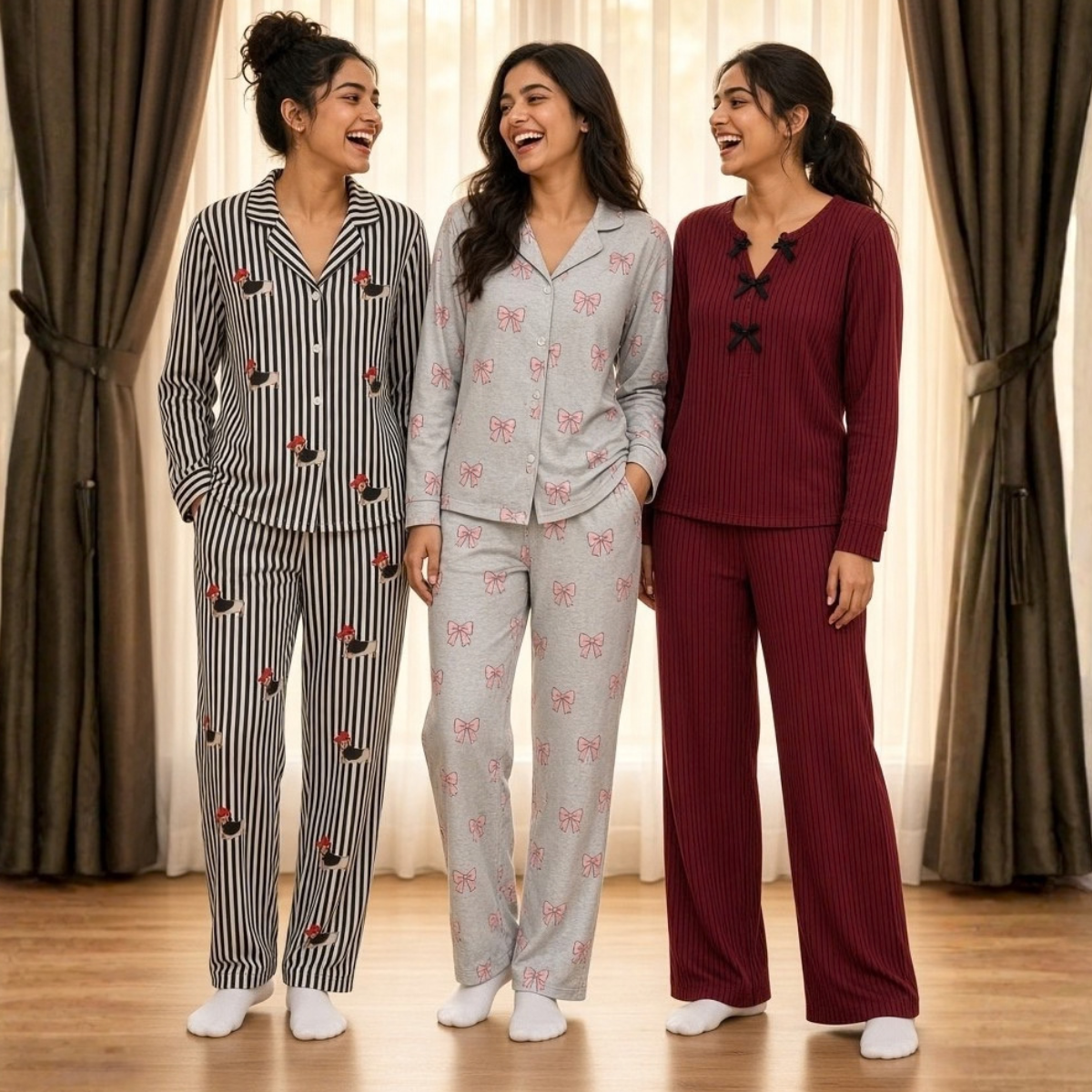 3 Women's Everyday Comfort Night Suit | N9