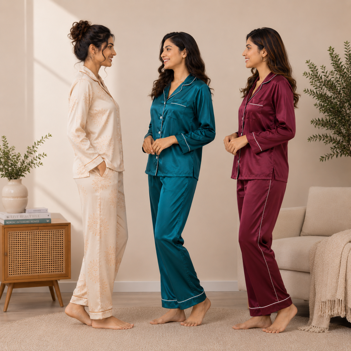 3 Combo Cotton Night Suits (C-9)