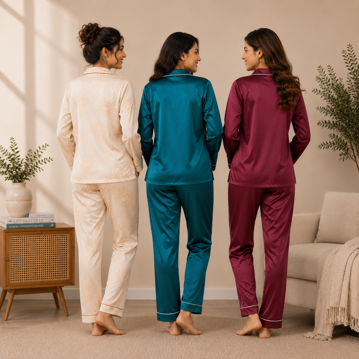 3 Combo Cotton Night Suits (C-9)
