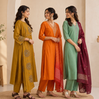 Women's 3 Kurti With Dupatta | Ethnic Wear (K-10)