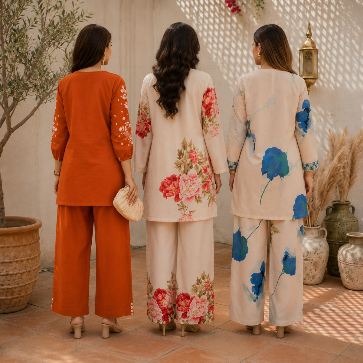 Printed Co-Ord | Pack of 3 | Casual Ethnic Fusion Wear | CC-012