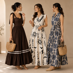 3 Printed Maxi Dress – Style Meets Comfort | MD-01