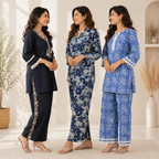 3 Women's Cotton Co-Ord Set ( C1 )