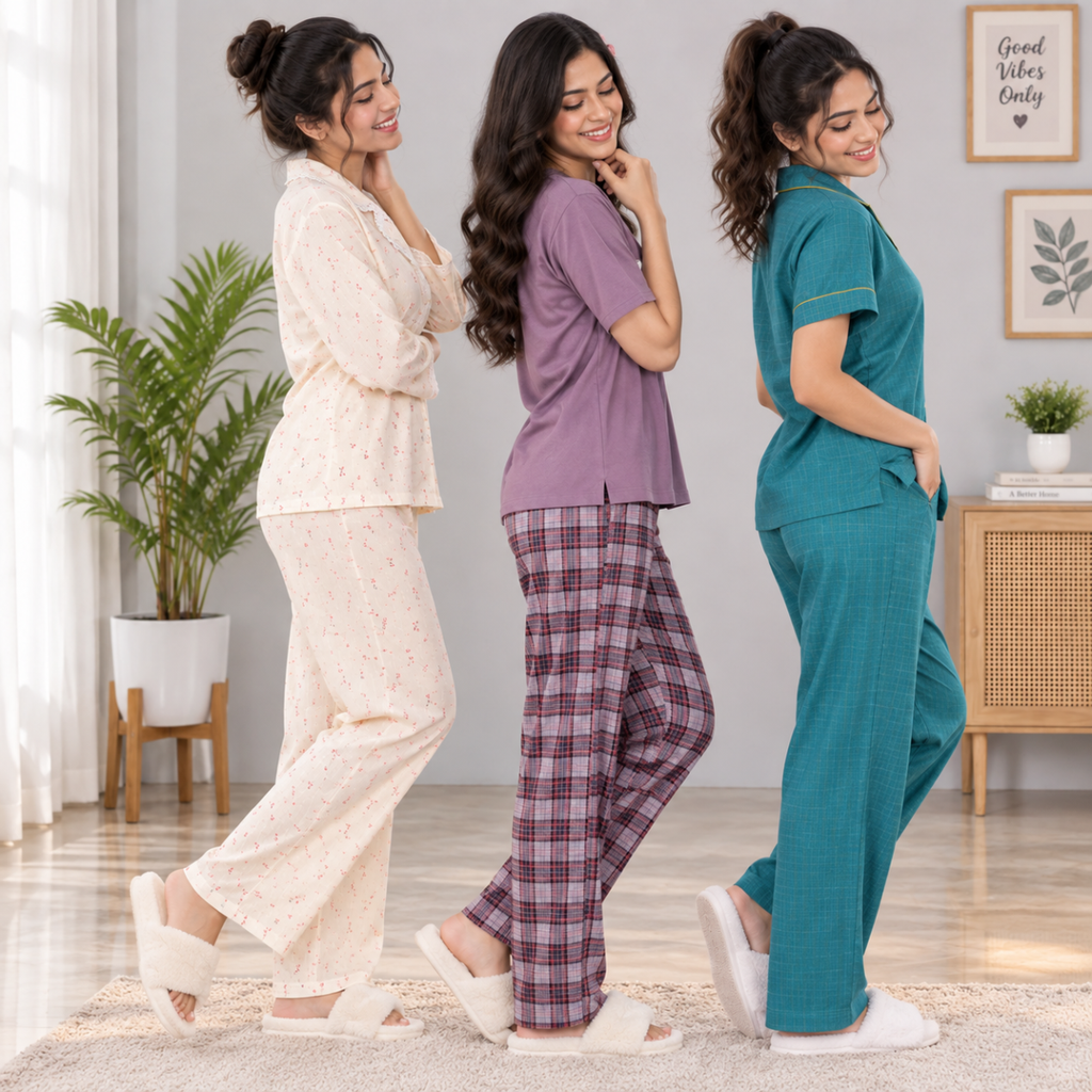 3 Women's Everyday Comfort Night Suit | N11