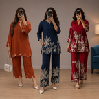 Printed Co-Ord | Pack of 3 | Casual Ethnic Fusion Wear | CC-015