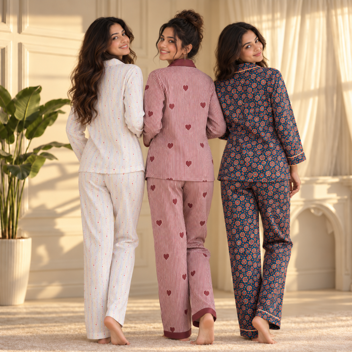 3 Women’s Everyday Night Suit Set | NS1