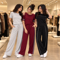 3 Women’s Casual T-Shirt With Trouser ( T12 )