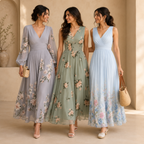 3 Printed Maxi Dress – Style Meets Comfort | MD-02