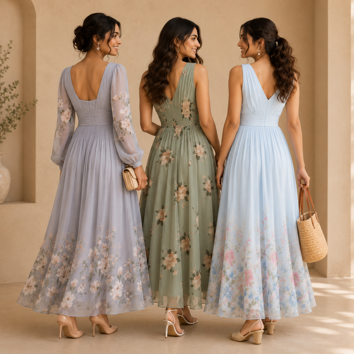 3 Printed Maxi Dress – Style Meets Comfort | MD-02