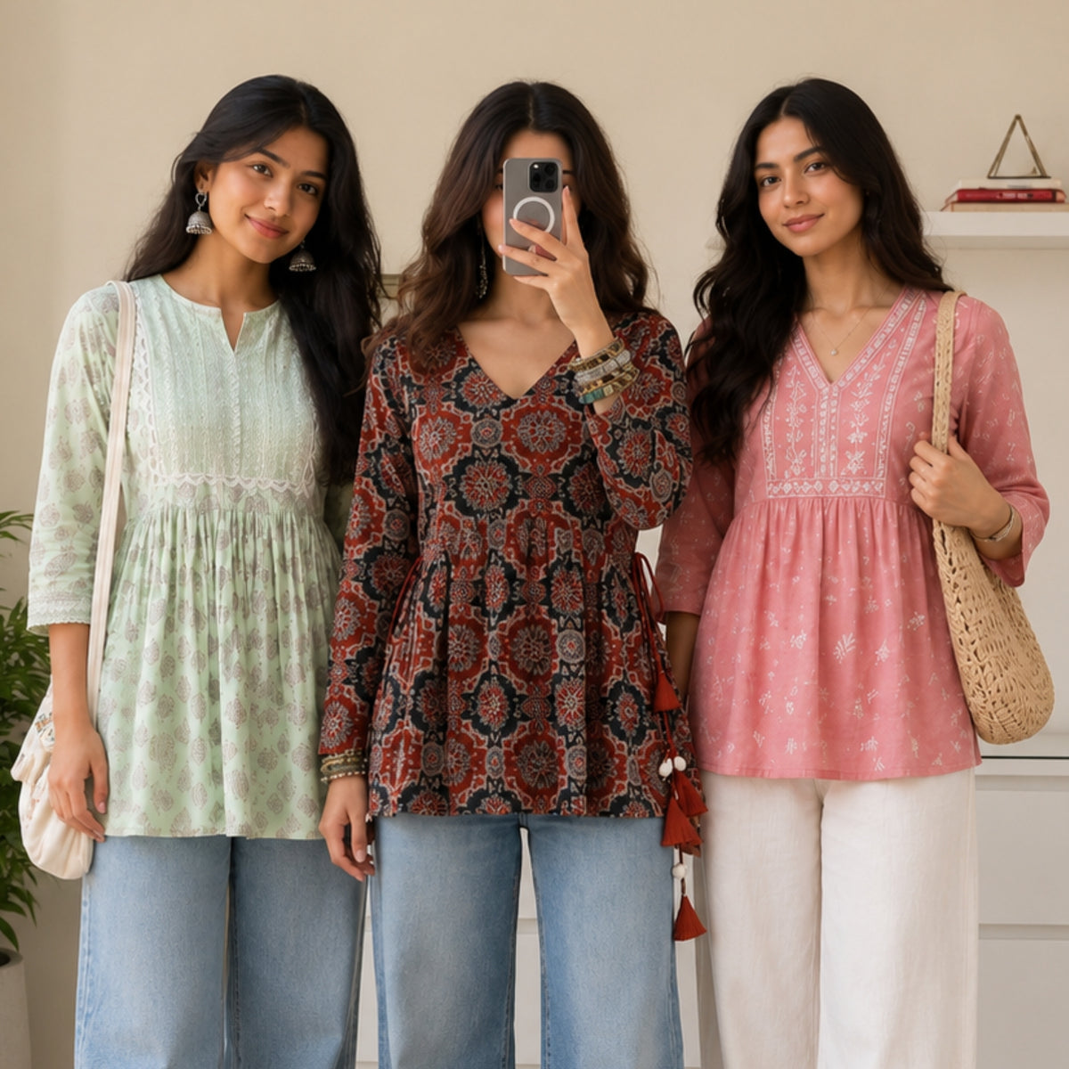 3 Short Kurtis, One Perfect Combo | SK-02