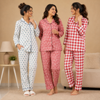 3 Cotton Night Suit For Women (N-8)