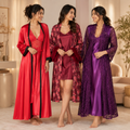 3 Soft Satin Nightwear ( N-3 )