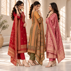 3 Women’s Ethnic Kurta Set With Dupatta | K-2