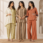 3 Women's Cotton Co-Ord Set ( C3 )