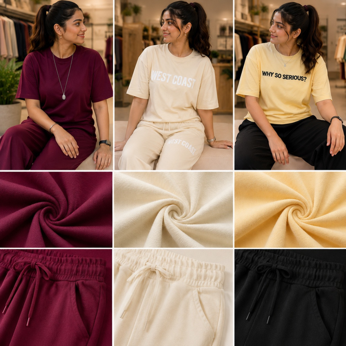3 Women’s Casual T-Shirt With Trouser  ( T2 )